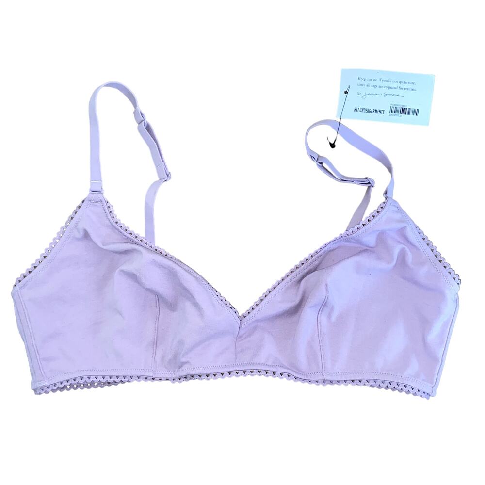 Kit Undergarments Bra Size Large Lavendar Color NEW
